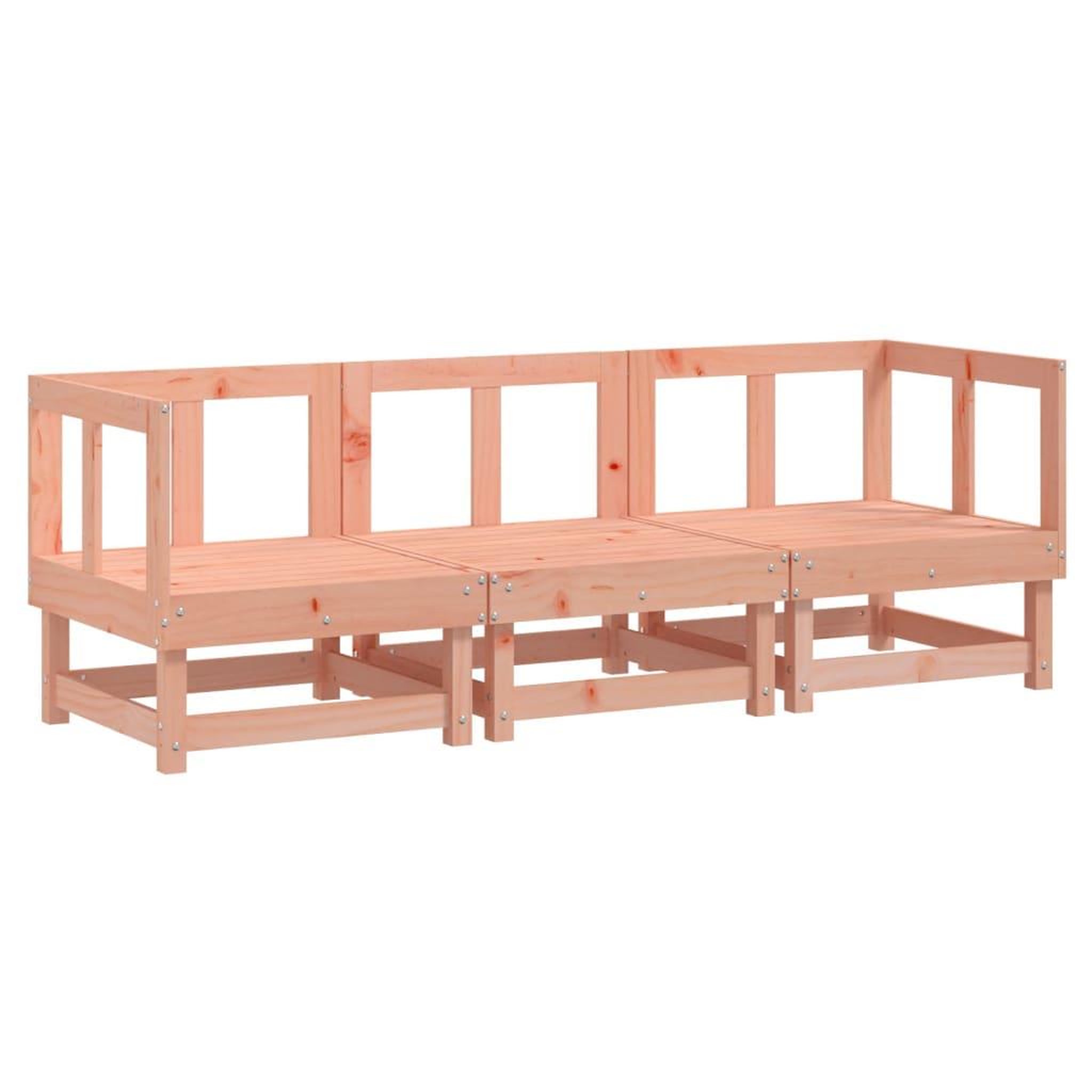 Voir la diapositive 2 : VIDAXL Salon de jardin 3 pcs bois massif douglas