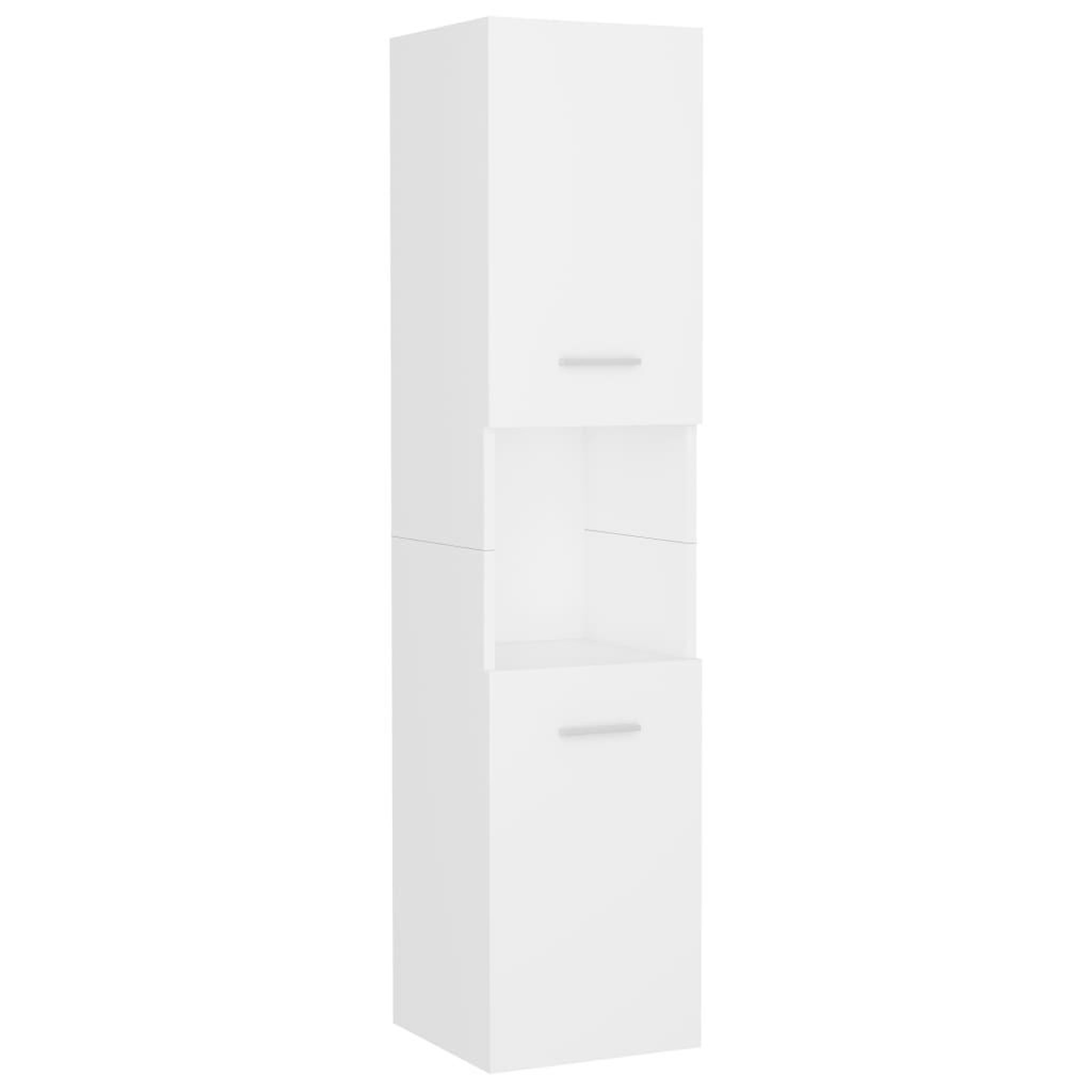 Voir la diapositive 4 : VIDAXL Ensemble de meubles de salle de bain Blanc Bois d'ingenierie