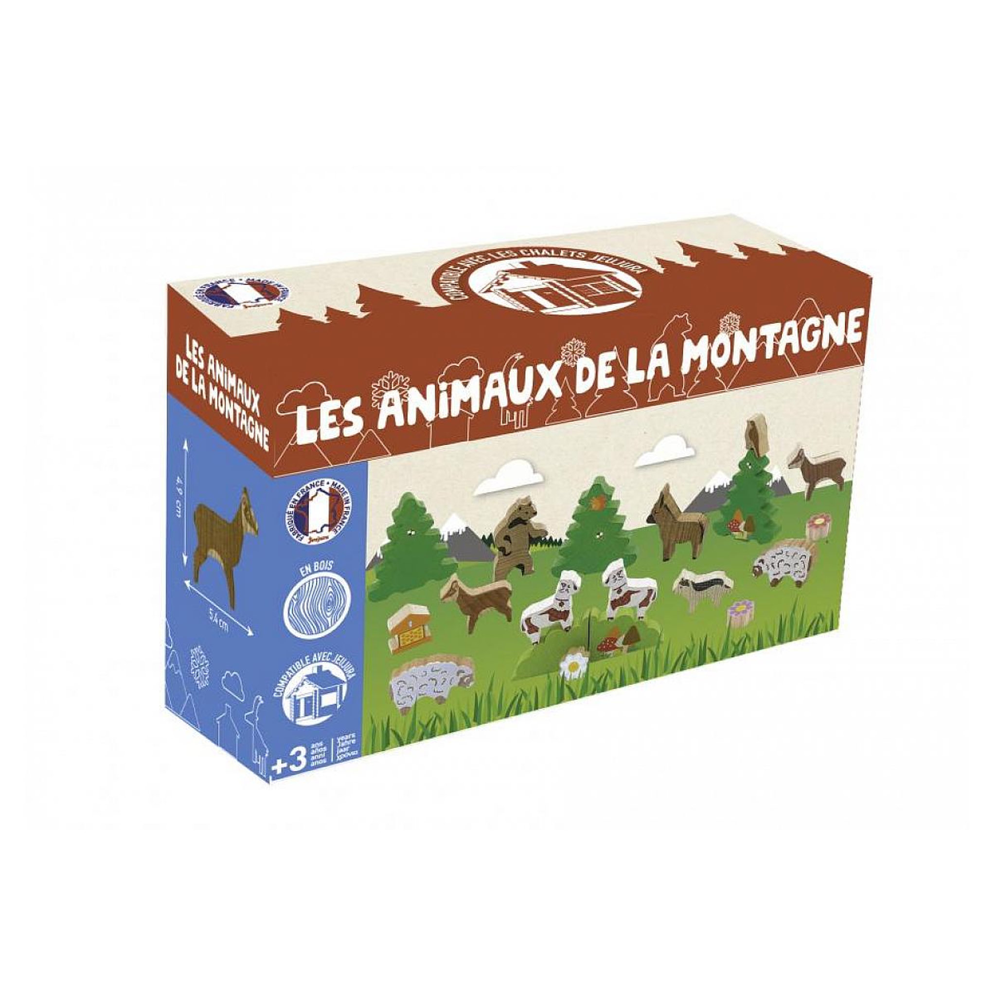 Voir la diapositive 1 : JeuJura Les animaux de la montagne en bois