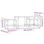 Voir la diapositive 6 : VIDAXL Tables basses gigognes 3 pcs chene sonoma bois d'ingenierie