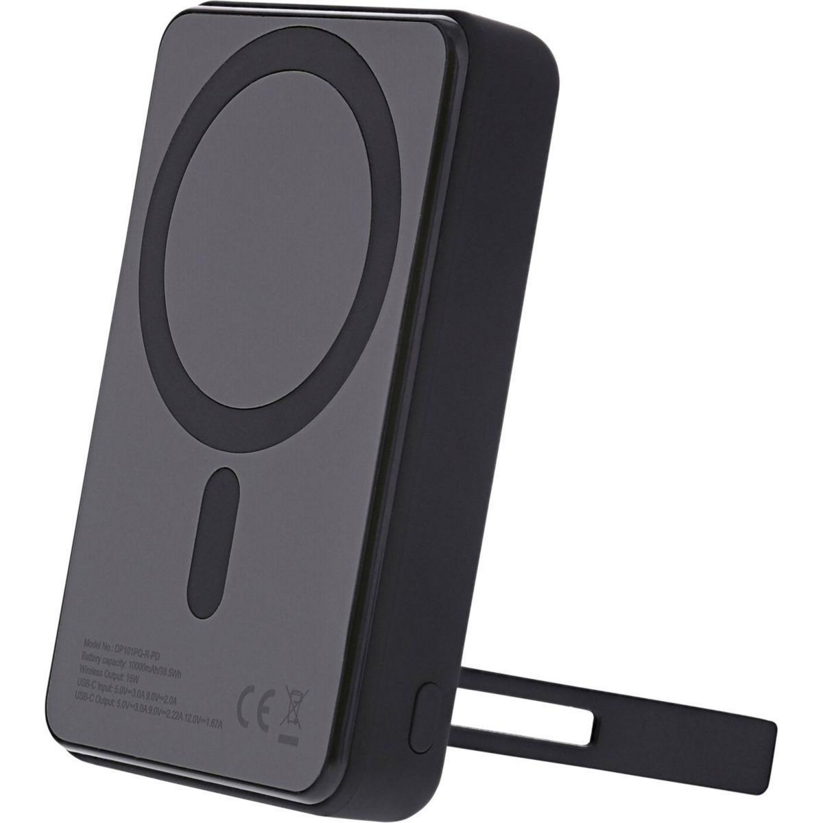 TNB Batterie externe 10 000 mAh MagSafe fonction stand noir