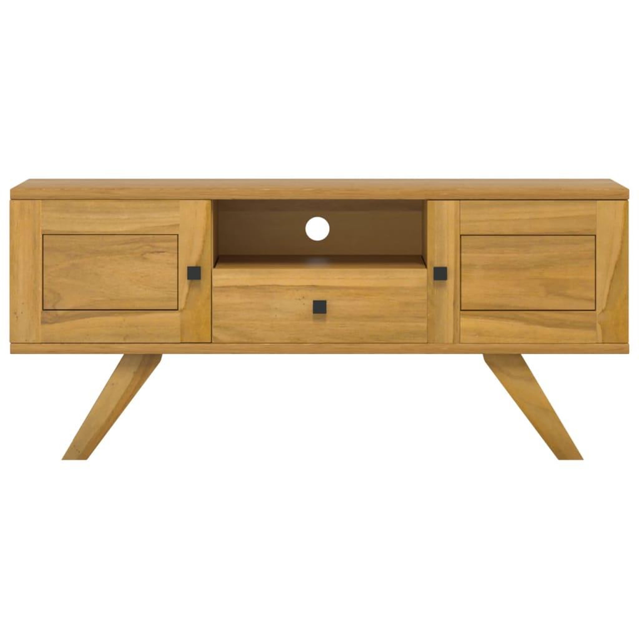Voir la diapositive 3 : VIDAXL Meuble tv 110x30x35 cm bois de teck solide