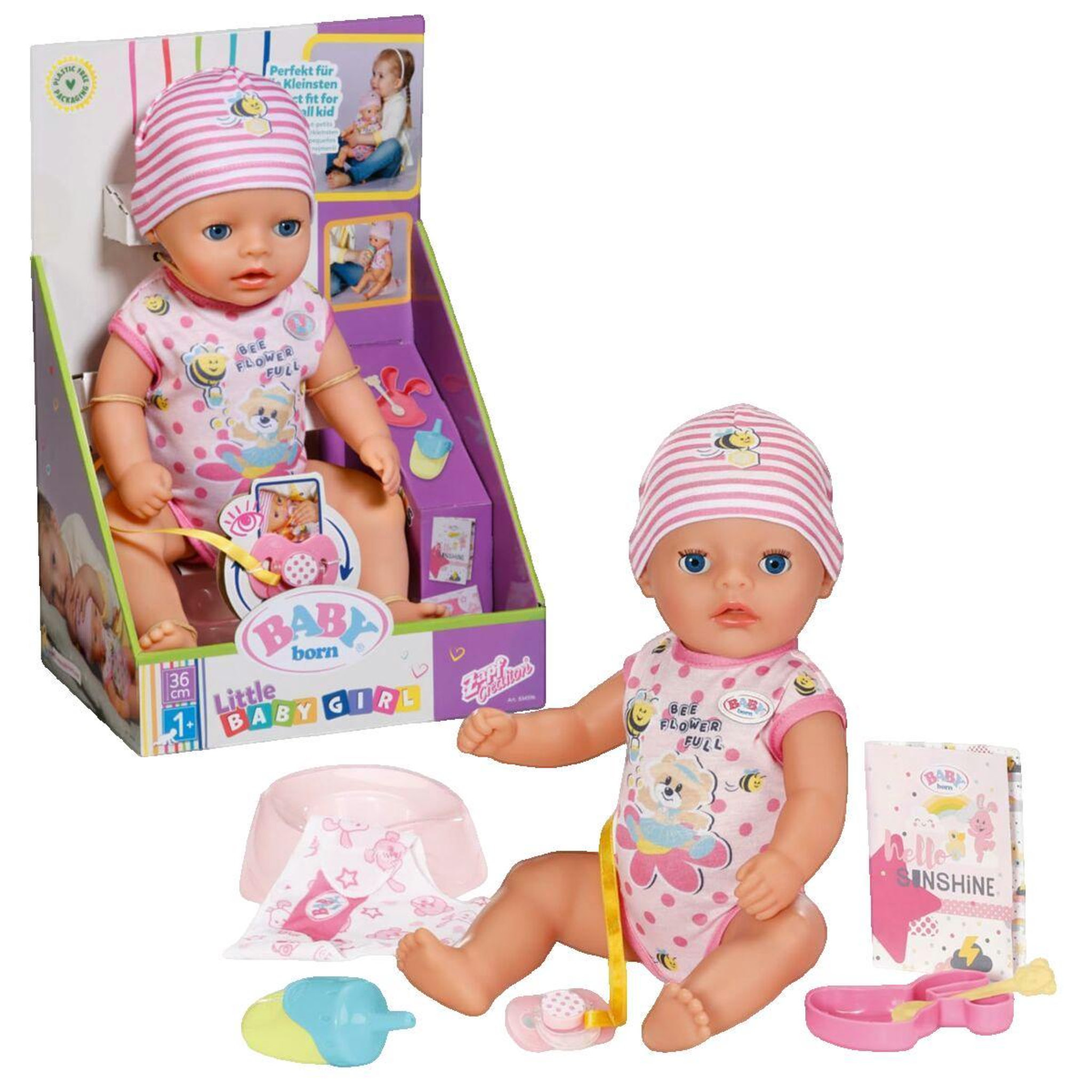 Voir la diapositive 3 : BABY Poupon Baby-born interactif 36 cm