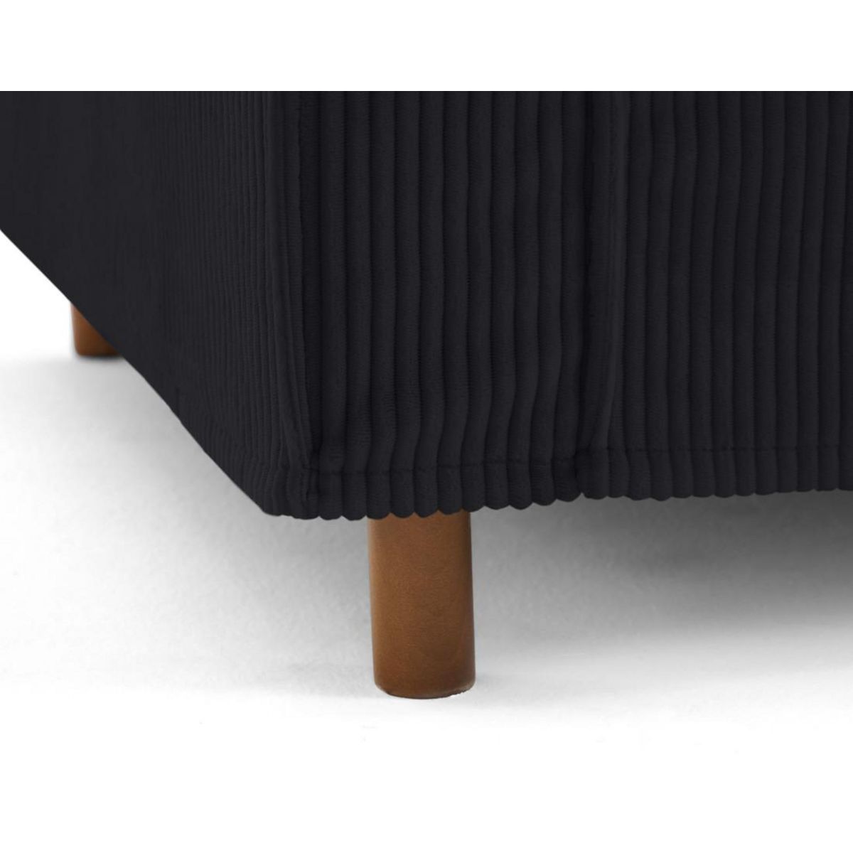 LISA DESIGN Jake - canapé déhoussable d'angle droit 5 places en velours côtelé