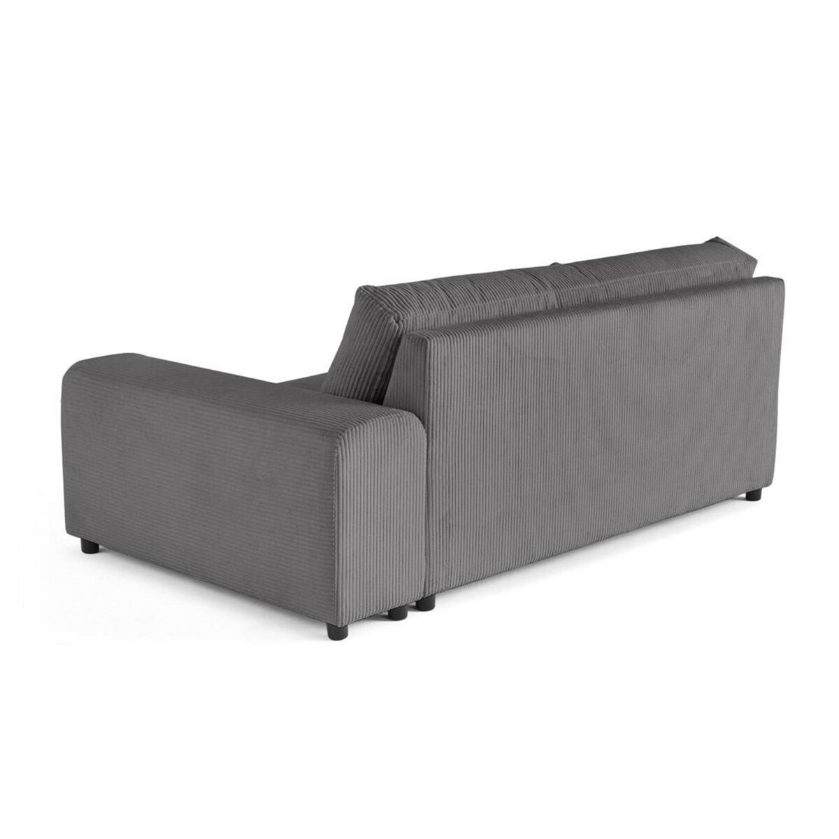 LISA DESIGN Garance - module d'assise 3 places avec accoudoir droit - en velours côtelé