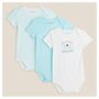 Voir la diapositive 1 : IN EXTENSO Lot de 3 bodies manches courtes koala bébé garçon