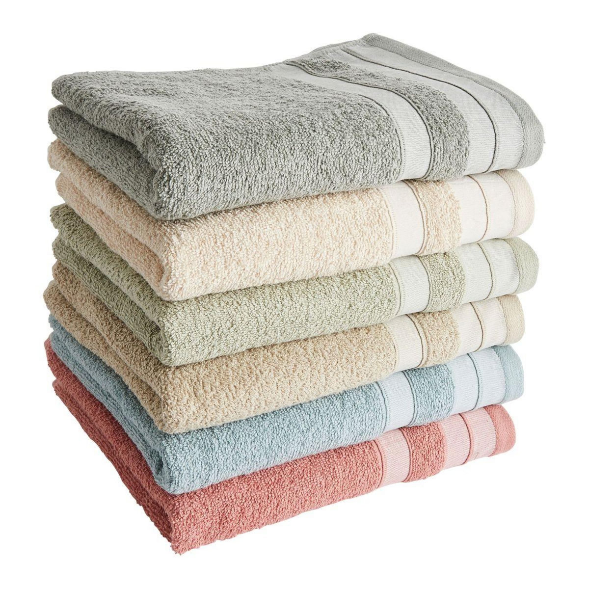 ACTUEL Serviette de toilette unie en polycoton recyclé 450 gsm