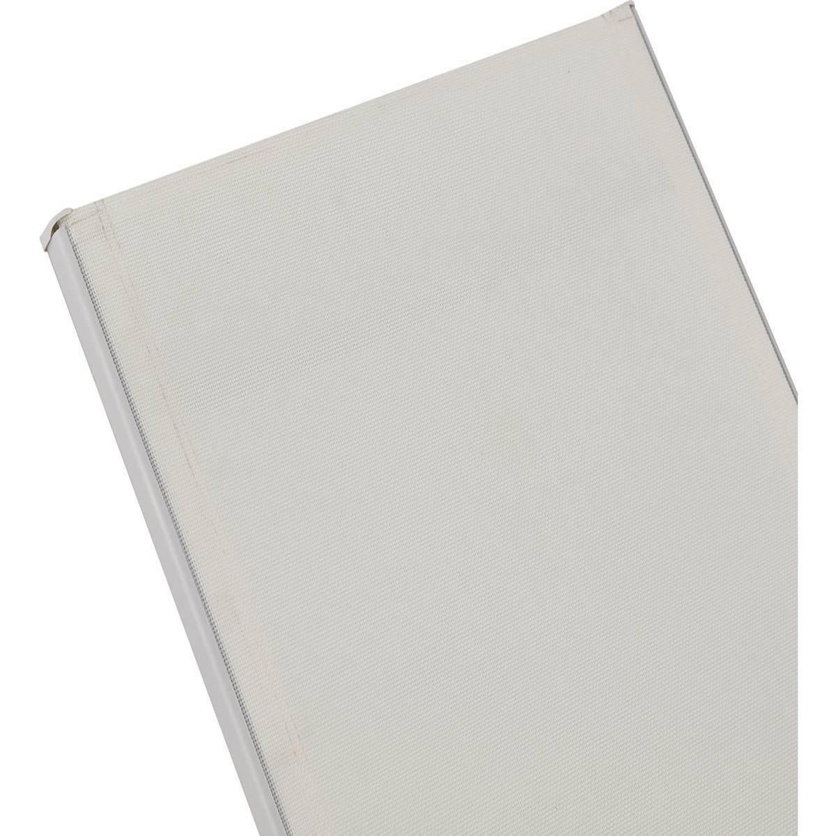 Habitat et Jardin Lot de 2 Bains de soleil en métal avec accoudoirs  Farniente  - Blanc