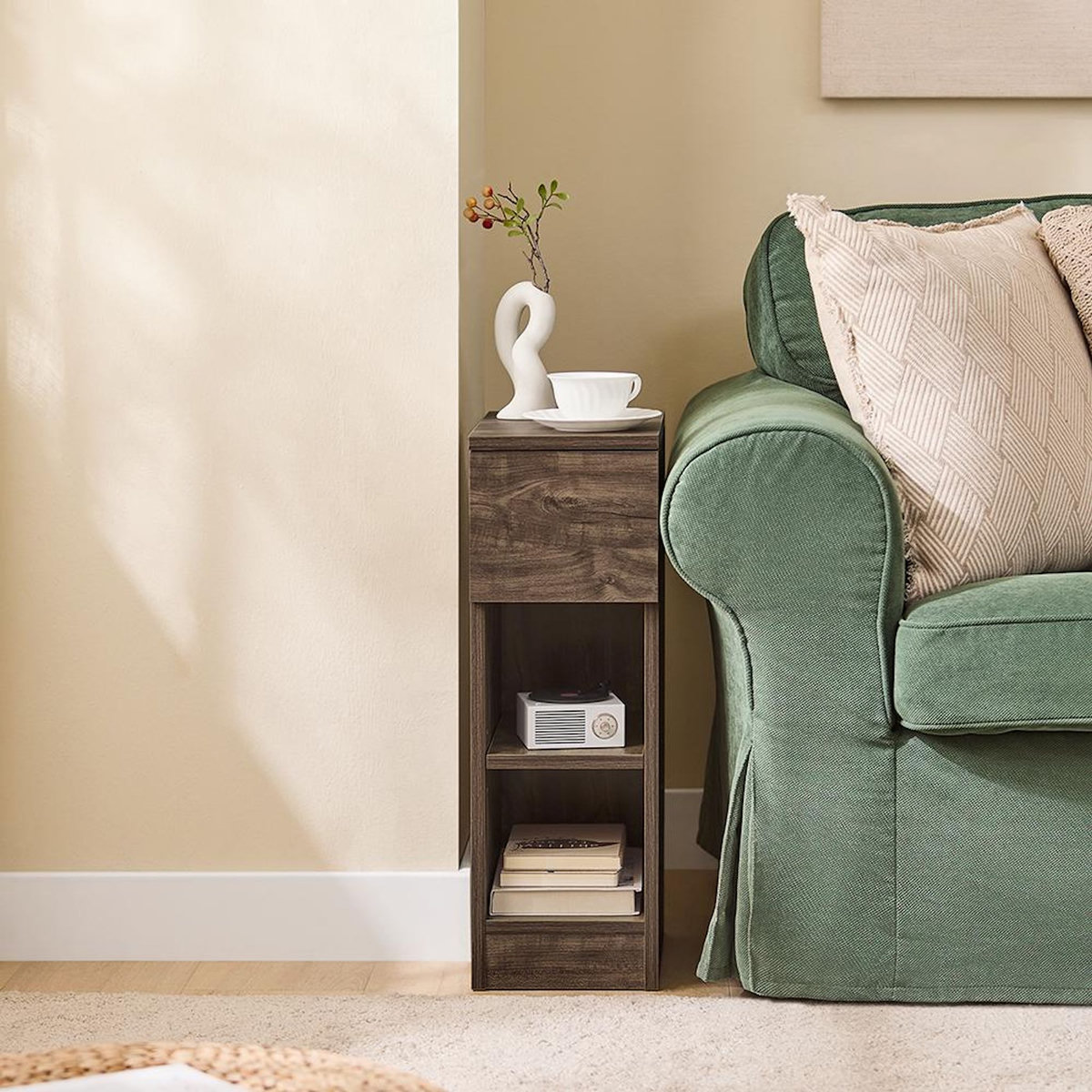 SOBUY SoBuy - Table De Chevet à un tiroir - Nordique - FBT111