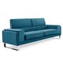 Voir la diapositive 1 : Paris Prix Canapé 3 Places Velours Côtelé  Ezekiel  198cm Bleu