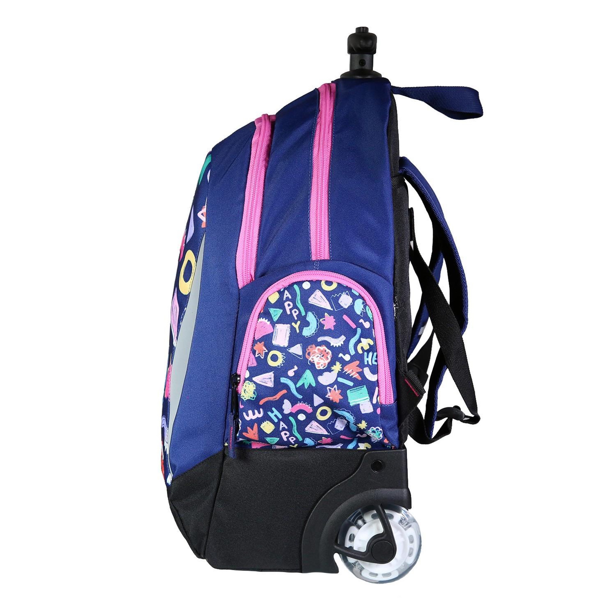Voir la diapositive 3 : BODYPACK Bodypack Sac à dos à roulettes 2 compartiments Doodle Multicolore