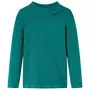 VIDAXL T-shirt enfants a manches longues tricot cotele vert fonce 128