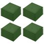 Voir la diapositive 2 : VIDAXL Carreaux de protection antichoc 24pcs Caoutchouc 50x50x3cm Vert