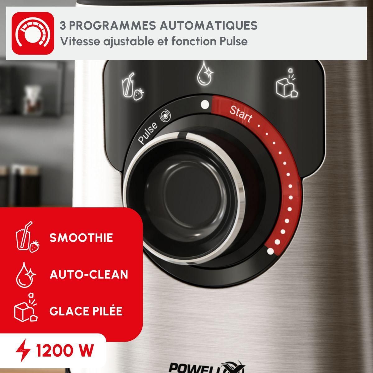 MOULINEX Blender perfect mix LM871D10 noir et metal