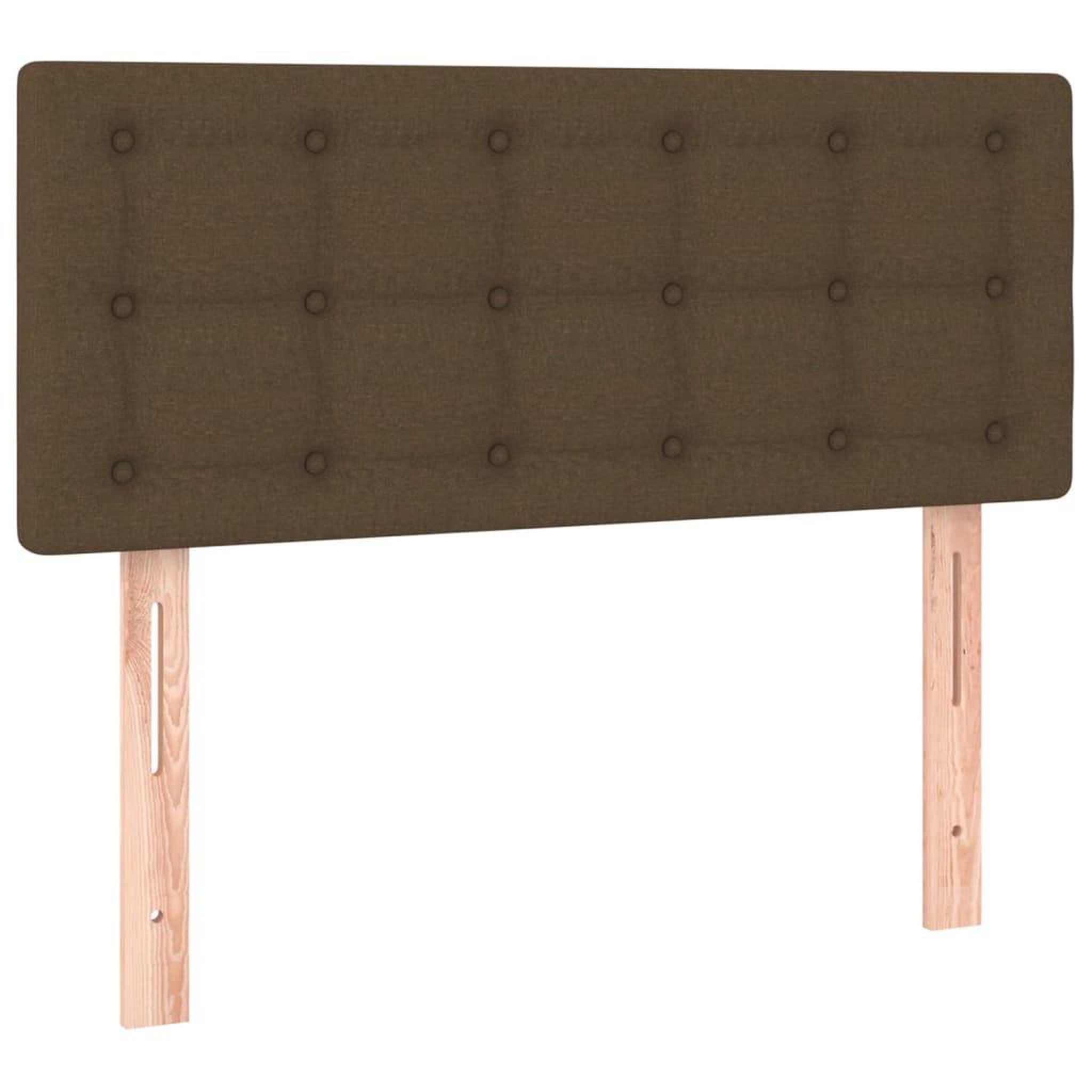 Voir la diapositive 2 : VIDAXL Tete de lit Marron Fonce 80x5x78/88 cm Tissu