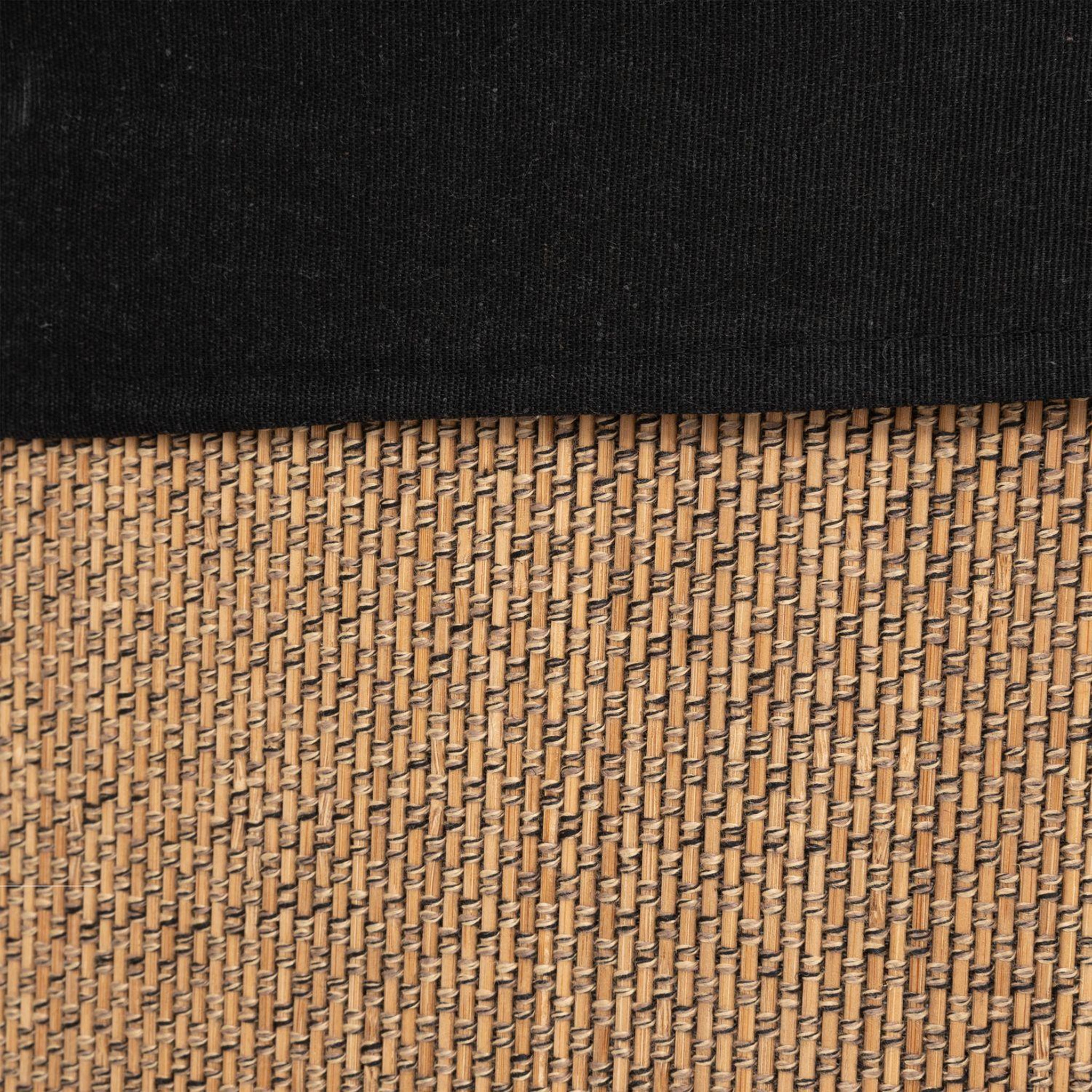 Voir la diapositive 4 : FIVE Panier à linge d'angle 48l bambou et tissu - noir