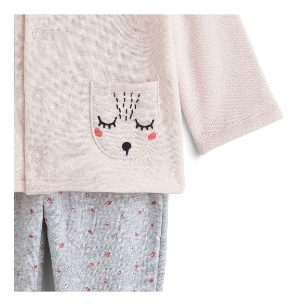 IN EXTENSO Ensemble nouveau né veste + pantalons bébé fille