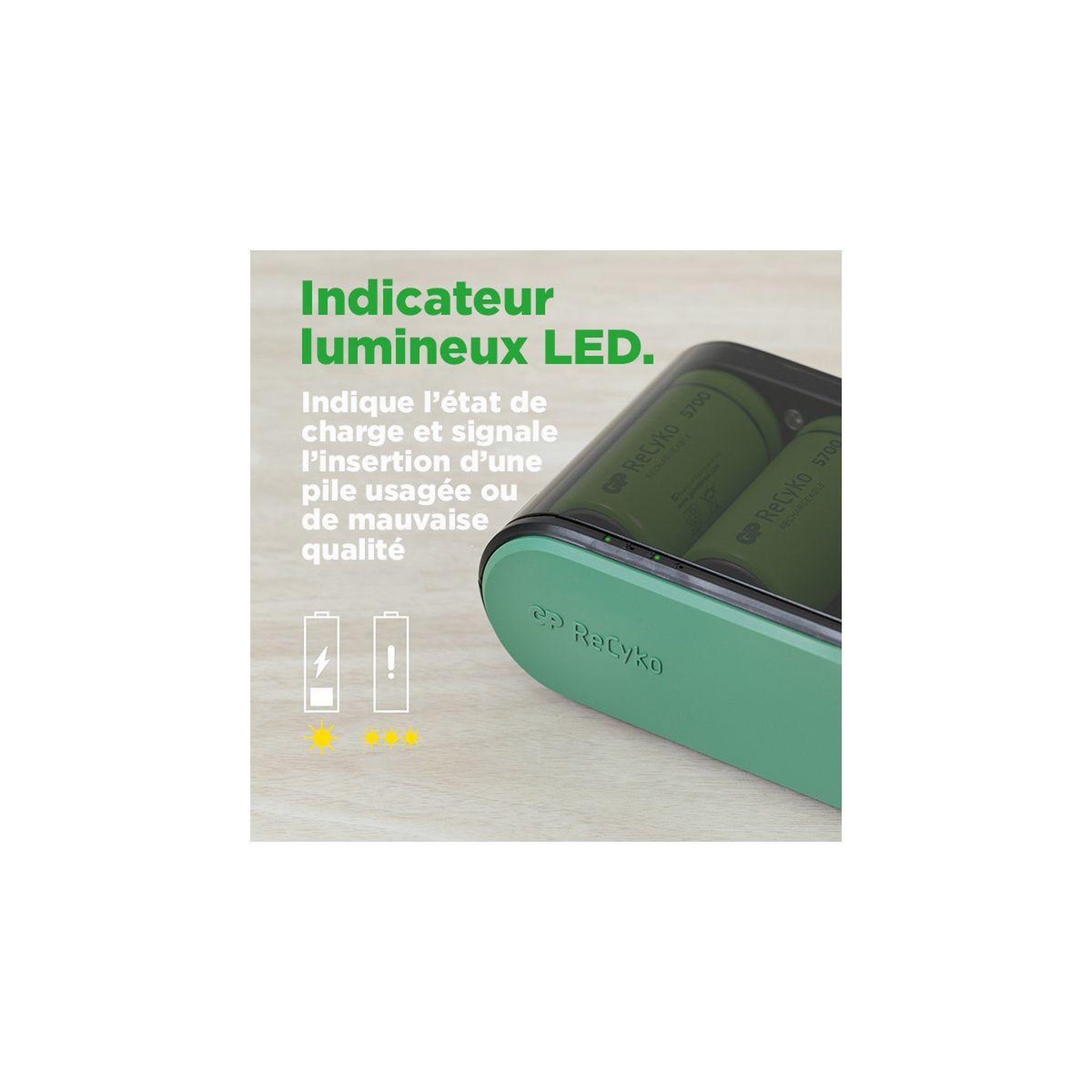 Voir la diapositive 3 : GP BATTERIES Chargeur secteur universel usb - b631