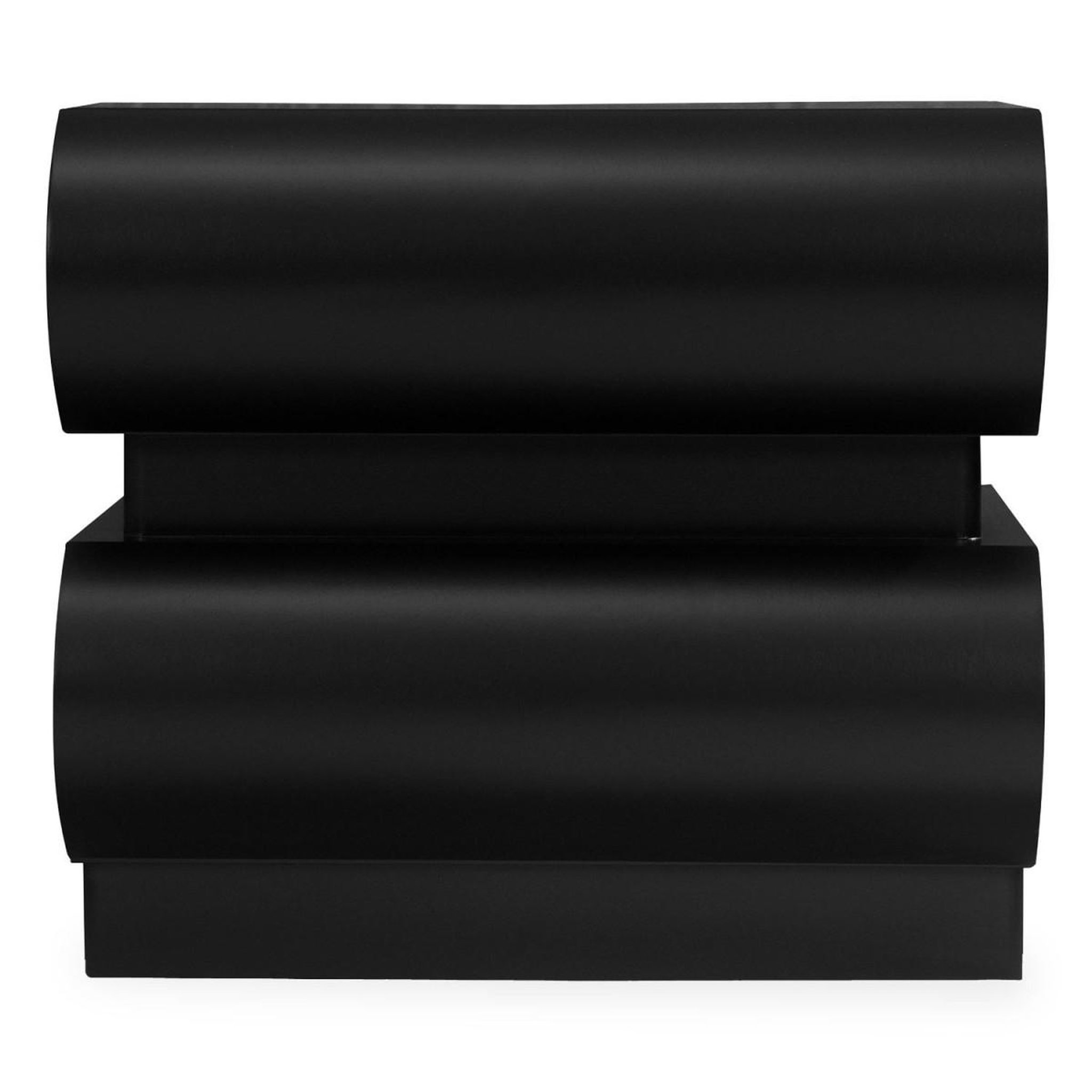 Voir la diapositive 4 : Paris Prix Table de chevet 2 tiroirs  sherazade  45cm noir