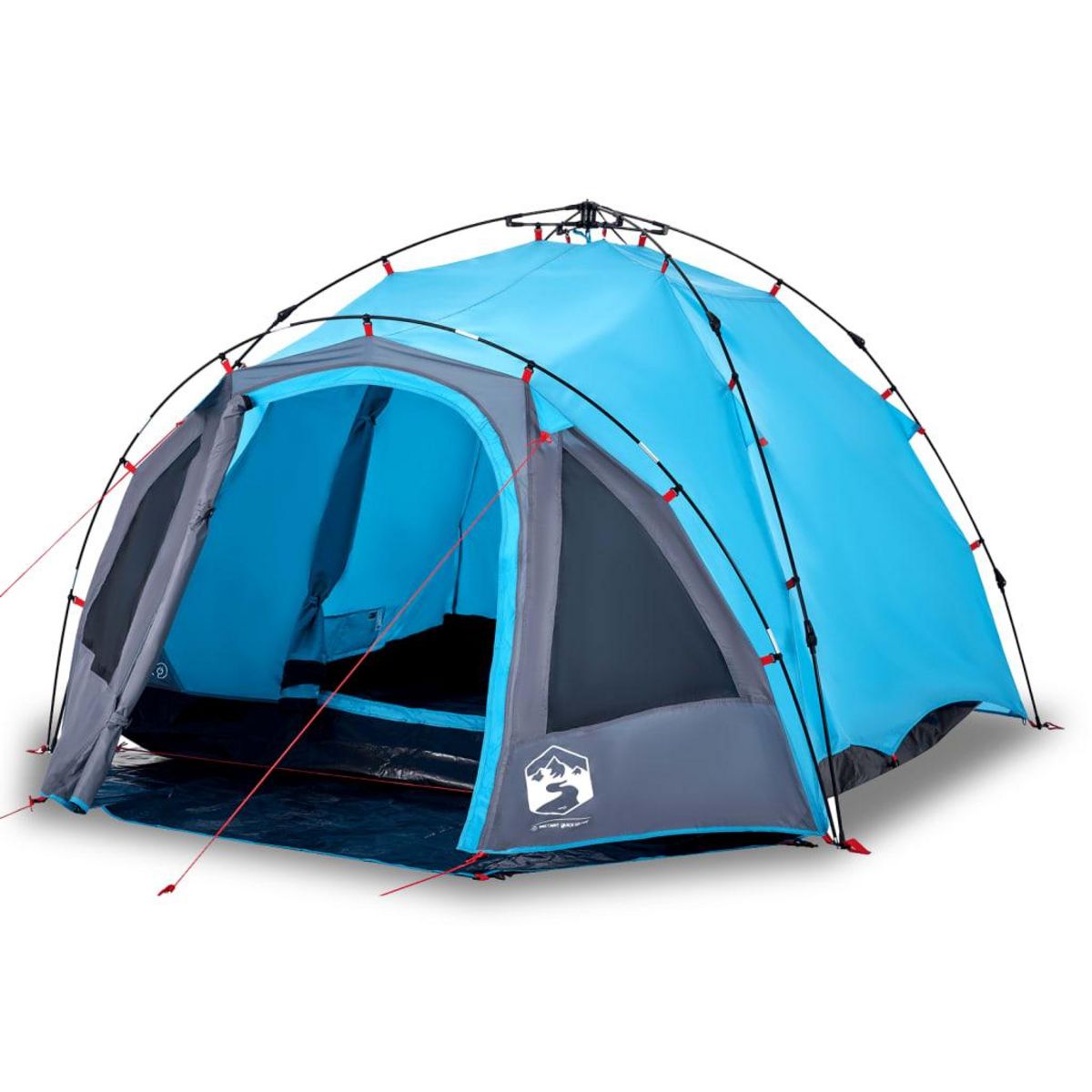 VIDAXL Tente de camping a dome 3 personnes bleu liberation rapide
