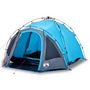 Voir la diapositive 2 : VIDAXL Tente de camping a dome 3 personnes bleu liberation rapide