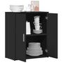 Voir la diapositive 4 : VIDAXL Buffet noir 60x31x70 cm bois d ingénierie