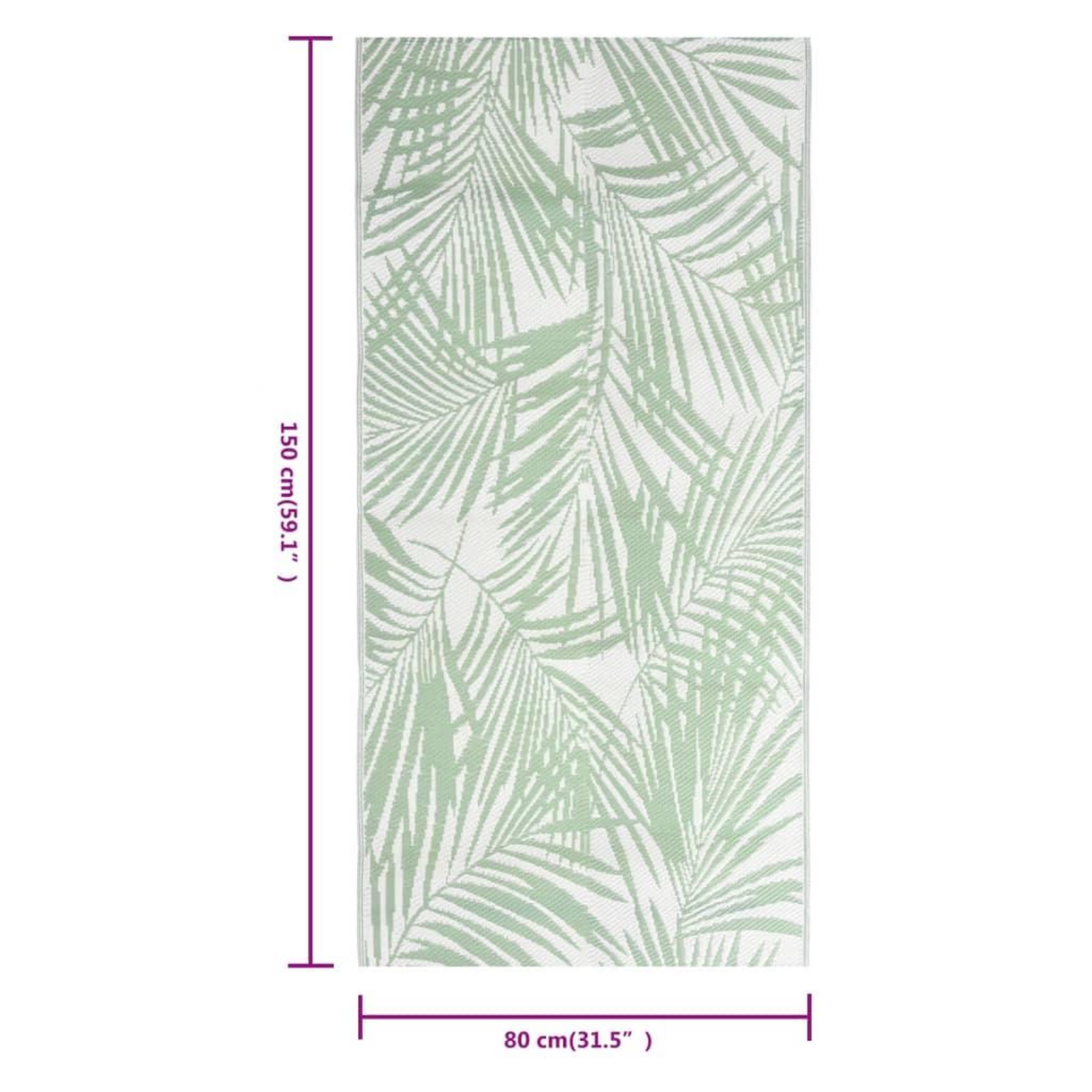 Voir la diapositive 3 : VIDAXL Tapis d'exterieur Vert 80x150 cm PP