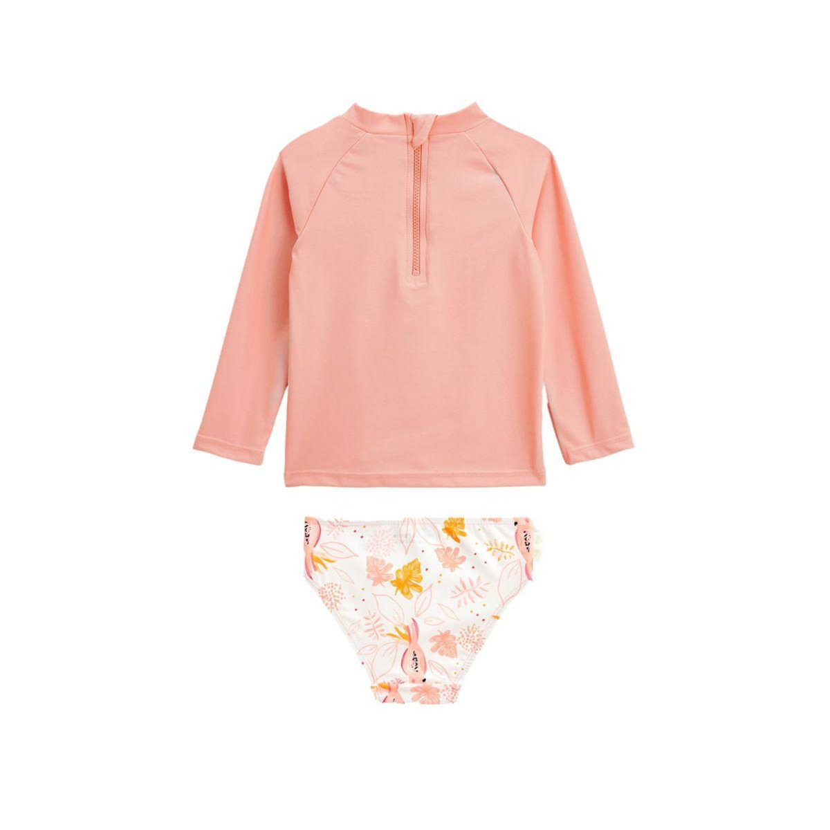 Petit Béguin Maillot de bain bébé 2 pièces t-shirt de protection UV & culotte Sumba