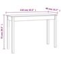 Voir la diapositive 6 : VIDAXL Table console 110x40x75 cm Bois massif de pin