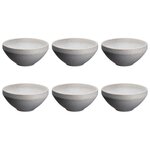 BJORN Bol STONE Ø17,5cm - 6 pièces - Gris lune