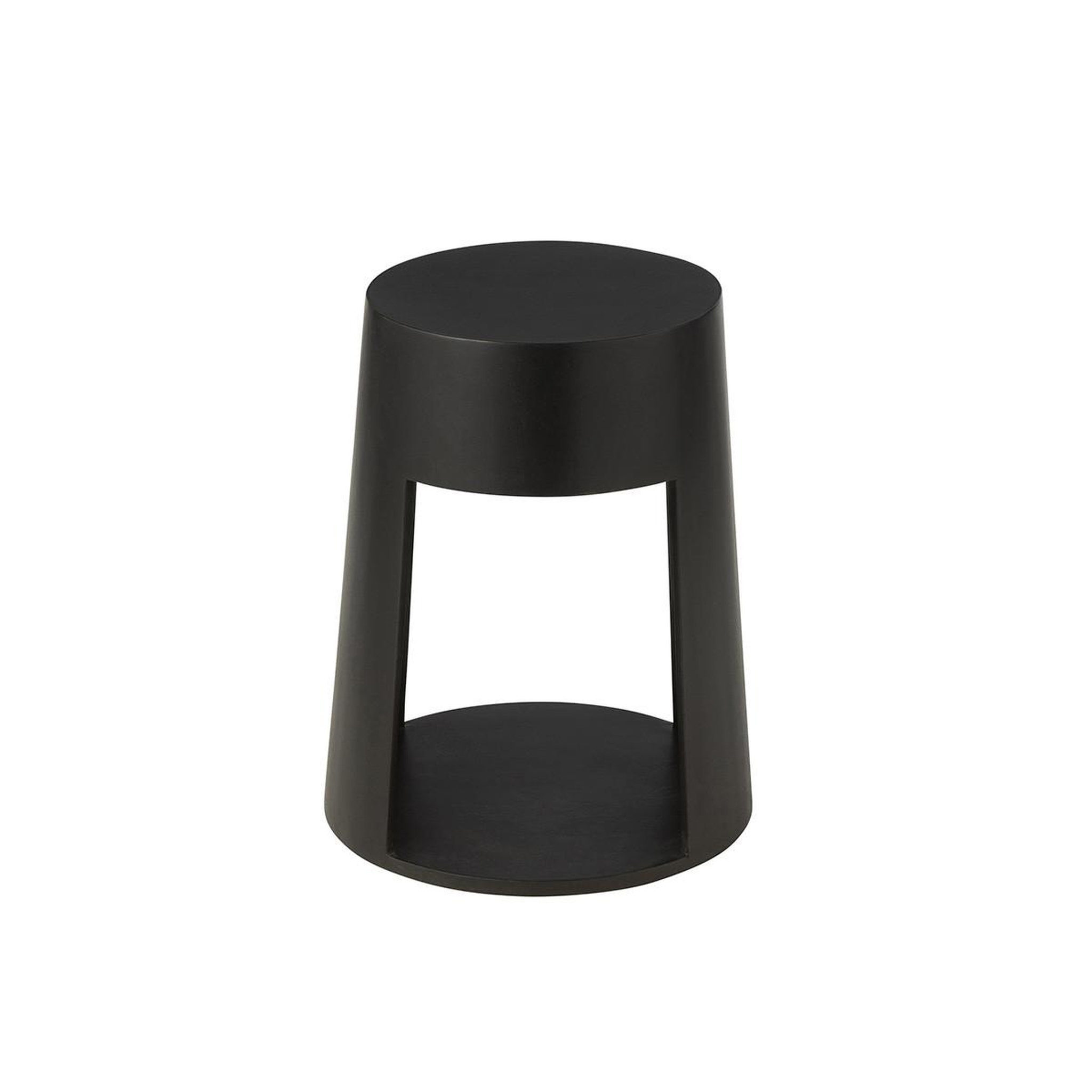 Voir la diapositive 5 : J-LINE Table d'appoint en bois  drawn  50cm noir