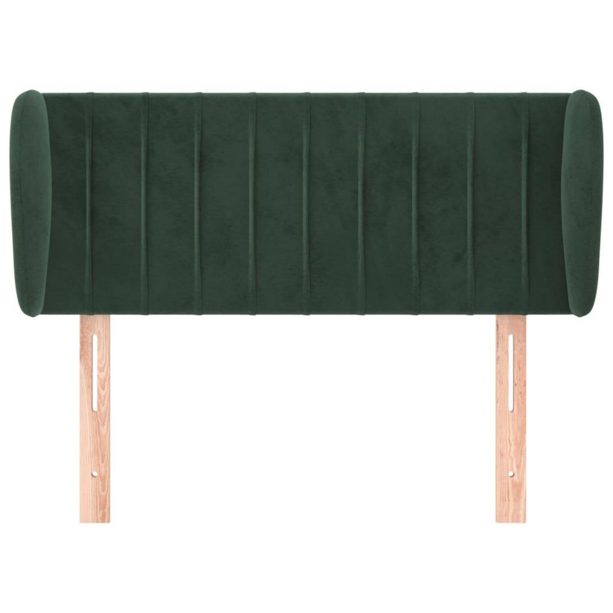 VIDAXL Tete de lit avec oreilles Vert fonce 93x23x78/88 cm Velours