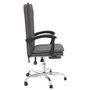 Voir la diapositive 4 : VIDAXL Fauteuil inclinable de bureau Gris Similicuir