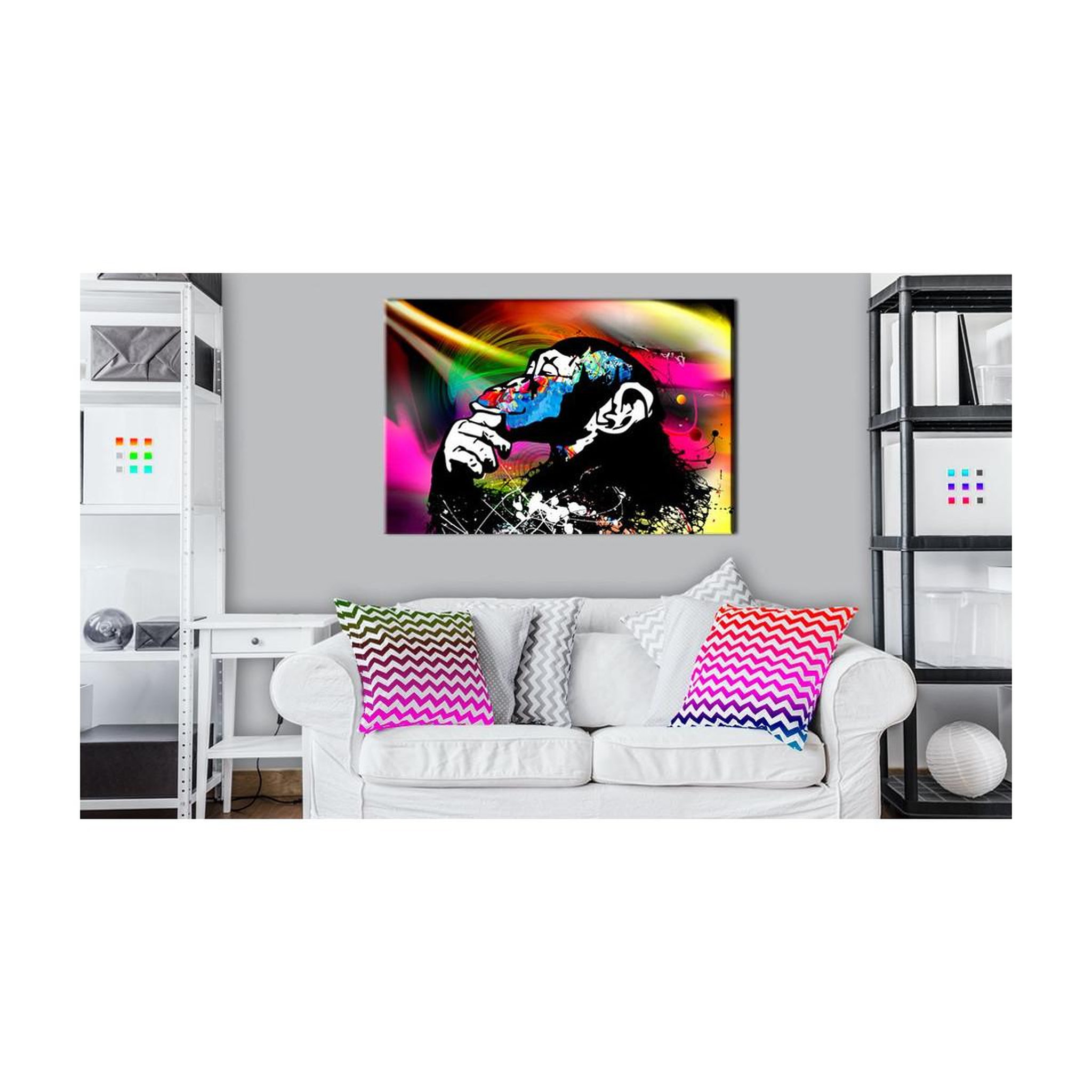 Voir la diapositive 2 : Paris Prix Tableau imprimé  monkey disco