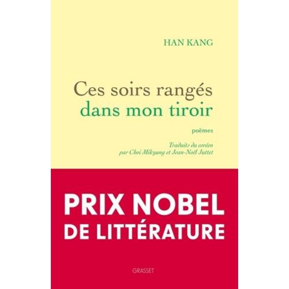 CES SOIRS RANGES DANS MON TIROIR, Han Kang