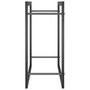Voir la diapositive 4 : VIDAXL Portant de bois de chauffage Noir mat 50x28x56 cm Acier
