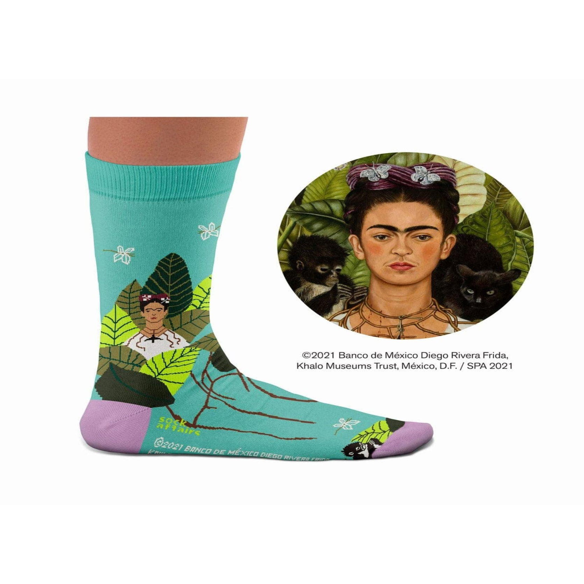 Voir la diapositive 2 : SOCK AFFAIRS Chaussettes frida kahlo autoportrait