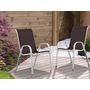 Voir la diapositive 2 : Habitat et Jardin Fauteuil jardin Textilène  Cordoba  - Phoenix - Taupe - Lot de 2