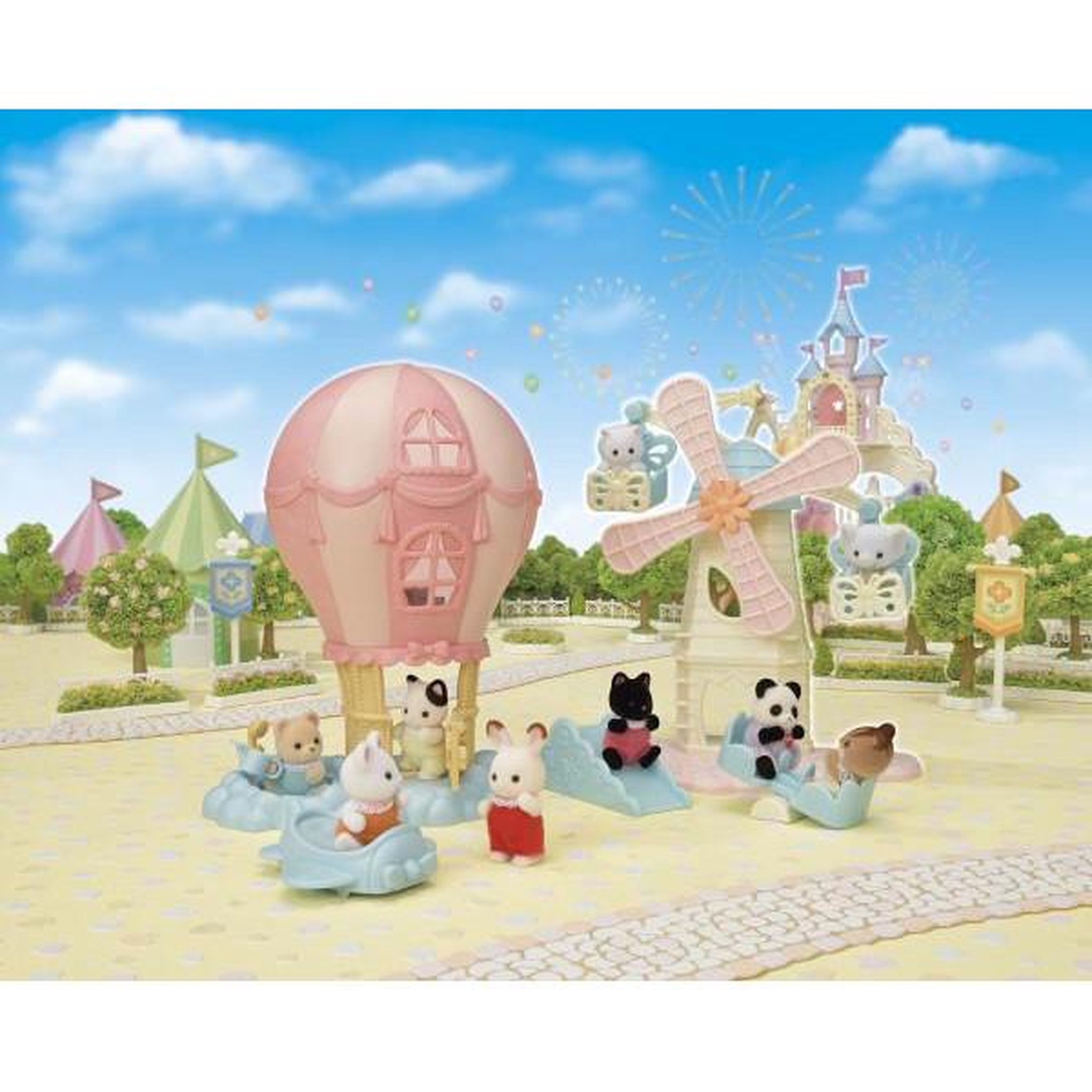 Voir la diapositive 5 : Sylvanian Families Mini-univers - SYLVANIAN FAMILIES - La montgolfiere des bébés - Rose - Pour enfants de 3 ans et plus