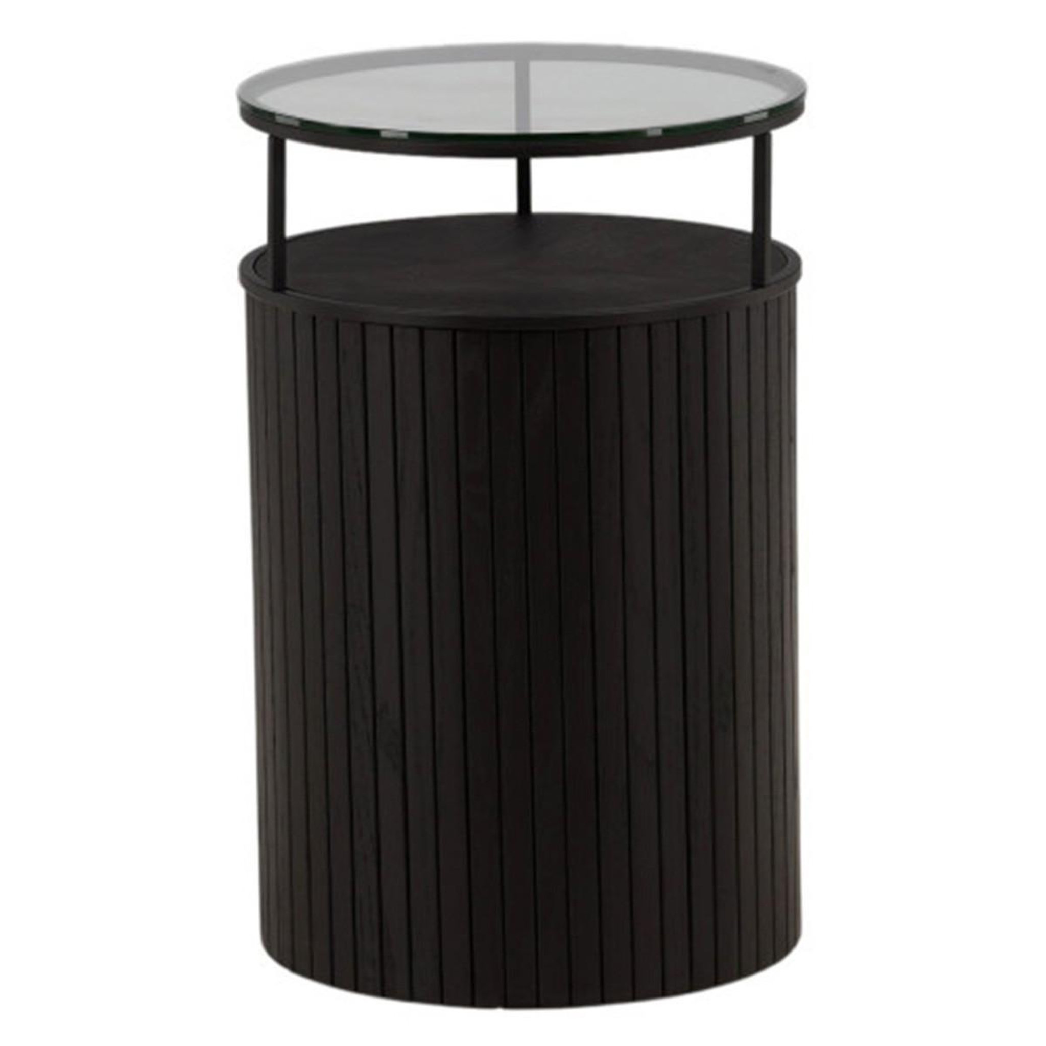Paris Prix Table d'appoint en verre  bovall  58cm noir