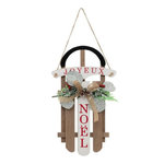 ATMOSPHERA Suspension Déco Noël  Luge  35cm Marron