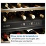 Voir la diapositive 6 : BOSCH Cave à vin 44 bouteilles double zone noir - KWK16ABGB
