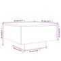 Voir la diapositive 6 : VIDAXL Table basse avec lumieres LED sonoma gris 55x55x31 cm