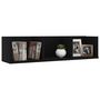 Voir la diapositive 3 : VIDAXL Etagere murale a CD Noir 75x18x18 cm Bois d'ingenierie