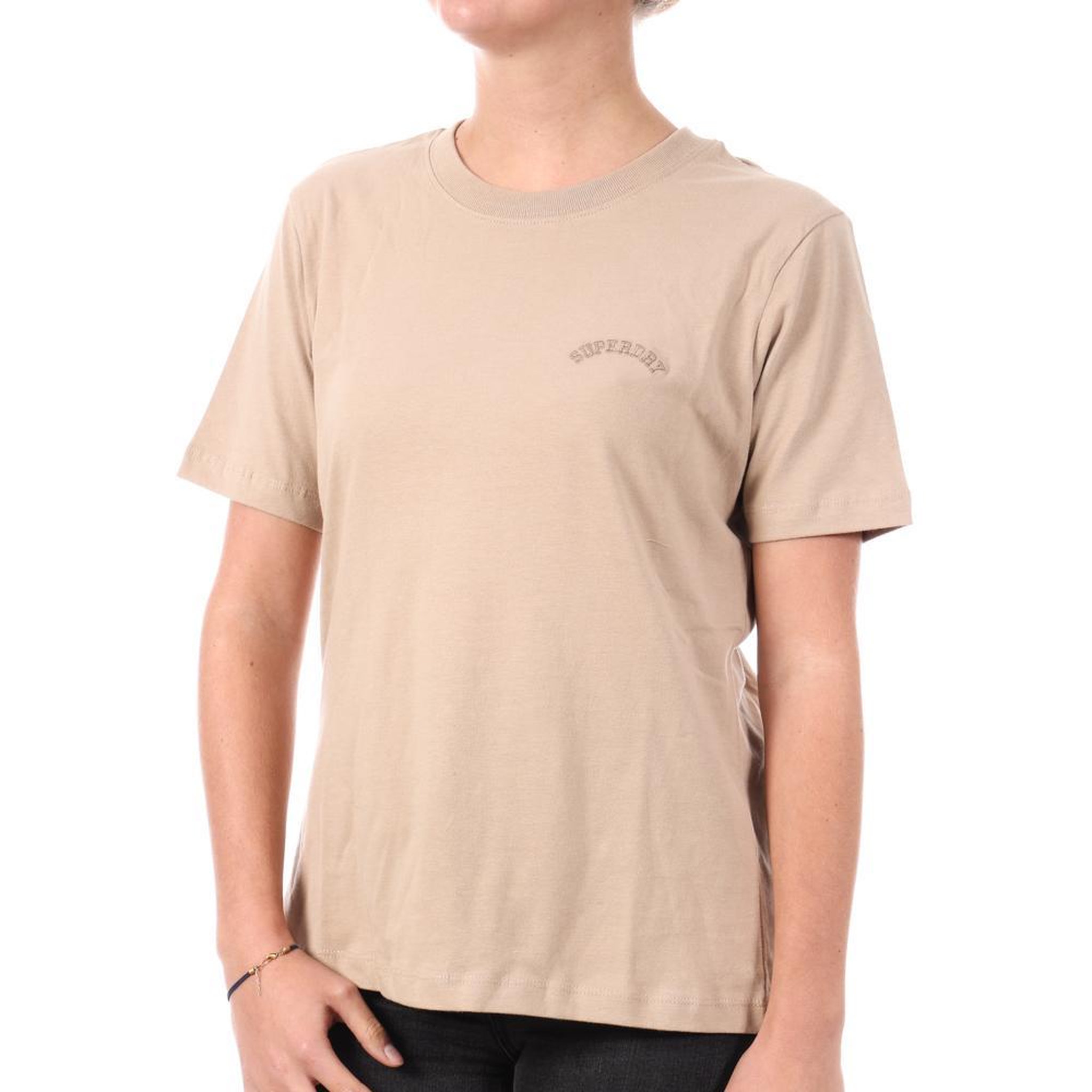 SUPERDRY T-Shirt Beige Femme Superdry W1011644A. Coloris disponibles : Beige