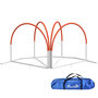 Voir la diapositive 1 : PAWHUT Kit d'agilité pour chien 4 pièces - hooper agility - arceaux entrainement, obstacle, sac de transport inclus - orange