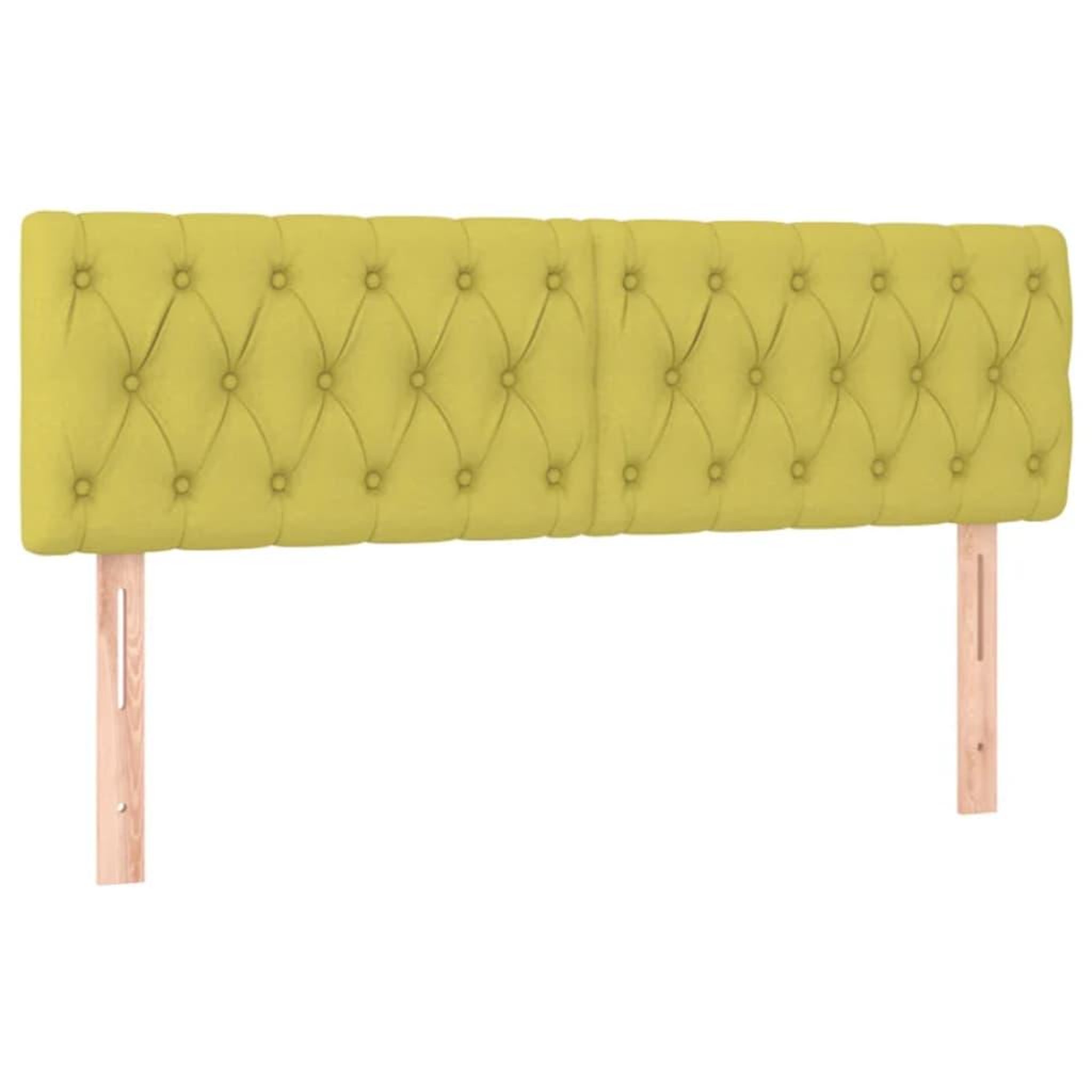 Voir la diapositive 2 : VIDAXL Tetes de lit 2 pcs Vert 72x7x78/88 cm Tissu