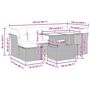 Voir la diapositive 6 : VIDAXL Salon de jardin avec coussins 7 pcs gris resine tressee