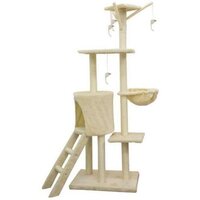 Kerbl Mur d'escalade pour chats Mount Everest Bois Beige