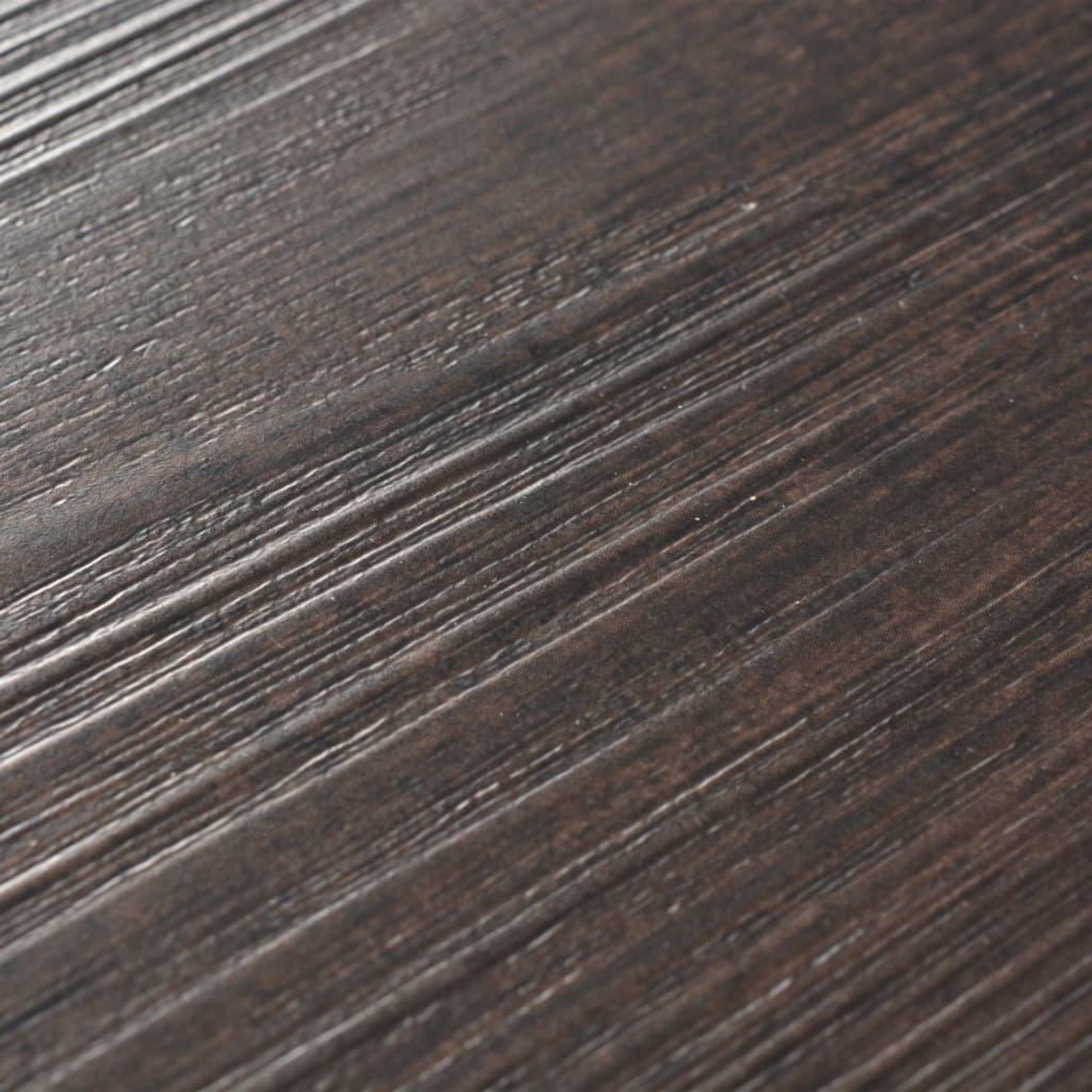 Voir la diapositive 5 : VIDAXL Planches de plancher PVC Non auto-adhesif Chene gris fonce